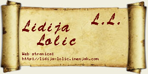 Lidija Lolić vizit kartica